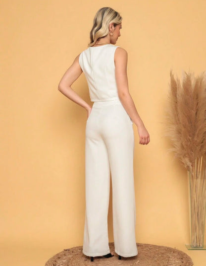 Conjunto de Chaleco y Pantalones a Medida para Mujer - Moda Elegante