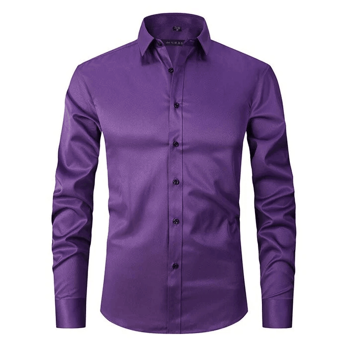 Camisa Antiarrugas Hombre – Estilo Slim y Moderno