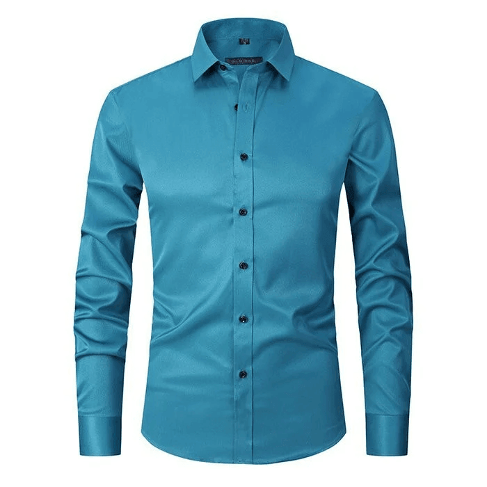 Camisa Antiarrugas Hombre – Estilo Slim y Moderno