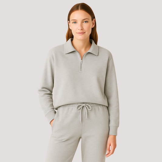 Conjunto de Moda Mujer Suéter Cuello Alto y Pantalones Confortables